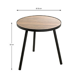 Mes Table d'appoint ronde - Noir