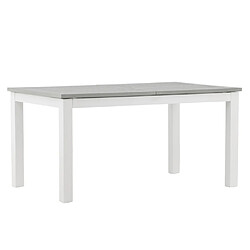 Paris prix Table de jardin Albany extensible - Blanc & gris