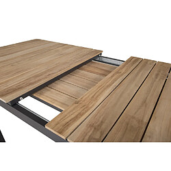Acheter Paris prix Table de jardin extensible - Naturel et noir