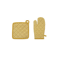 Atmosphera Gant & Manique Imprimé Paty 32cm Jaune Ocre
