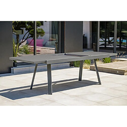Paris prix Ensemble table de jardin 10 places - Gris anthracite