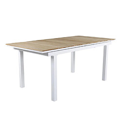 Paris prix Table de jardin extensible Mexico - Naturel & blanc