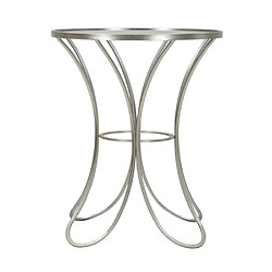 Paris prix Table d'appoint verre trempé - Argent