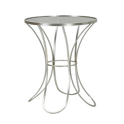 Paris prix Table d'appoint verre trempé - Argent