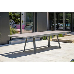 Paris Prix Table de Jardin Extensible en Céramique Stockholm 200-300cm Gris Anthracite pas cher