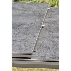 Paris prix Table de jardin extensible - Gris anthracite