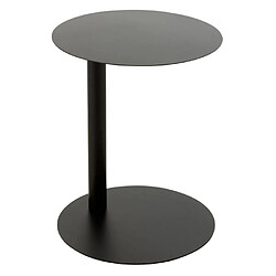 Paris prix Table d'appoint ronde métal - Noir