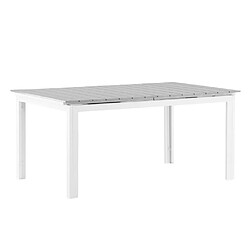 Paris prix Table de jardin extensible - Blanc et gris