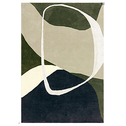 NOVATREND Tapis moderne tufté main en laine KATO 120 x 170 cm