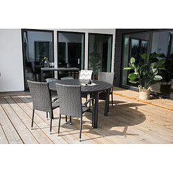 Acheter Paris prix Table de jardin ronde - Noir