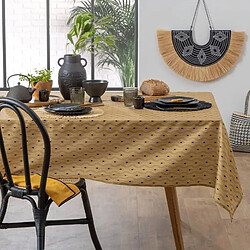 Avis Atmosphera Nappe Antitache à Motifs Quinta 140x240cm Jaune