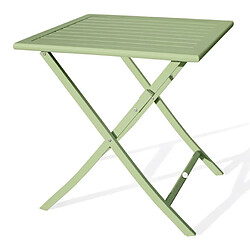 Paris Prix Table de Jardin Pliante Marius 70cm Vert Lagune
