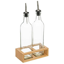 Five Simply Smart Set Huile & Vinaigre Bambou 32cm Transparent