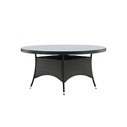 Paris Prix Table de Jardin Ronde Volta 150cm Noir