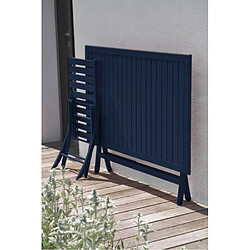 Avis Paris Prix Table de Jardin Pliante Marius 140cm Bleu Marine