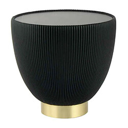 Paris prix Table d'appoint ronde design - Noir et or