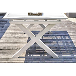 Paris prix Table de jardin extensible - Blanc