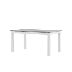 Paris prix Table de jardin Albany extensible - Blanc & gris