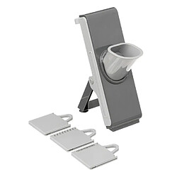 Five Simply Smart Mandoline à Piston Multidécoupe 26cm Gris