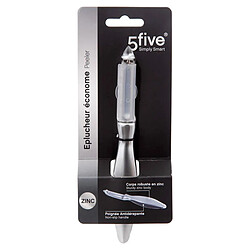 Avis Five Simply Smart Éplucheur Économe Antidérapant Zinc 17cm Argent