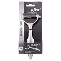 Avis Five Simply Smart Éplucheur Rasoir Antidérapant Zinc 15cm Argent