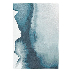 NOVATREND Tapis salon et chambre tissé plat BLUE MIRAGE 140 x 140 cm