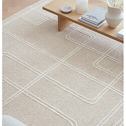 NOVATREND Tapis salon et chambre pure laine LINEA 120 x 170 cm