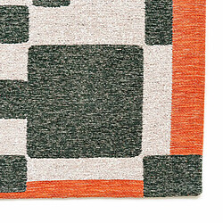 NOVATREND Tapis salon et chambre tissé plat GREEN OCEAN 240 x 340 cm pas cher