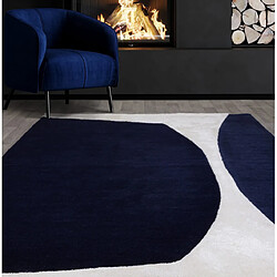 NOVATREND Tapis moderne tufté main en laine SAPHIR 120 x 170 cm