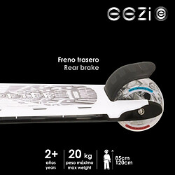 Color Baby Trottinette Colorbaby Polyuréthane Aluminium Blanc pas cher