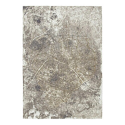 NOVATREND Tapis salon et chambre tissé plat GREY CITY 170 x 240 cm