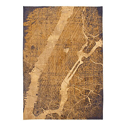 NOVATREND Tapis salon et chambre tissé plat GOLD CITY 200 x 280 cm