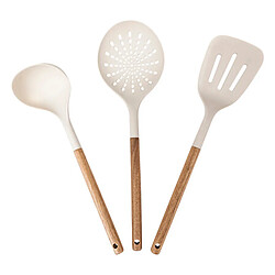 Five Simply Smart Lot de 3 Ustensiles de Cuisine Harmony 32cm Naturel