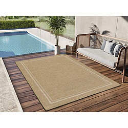 ATTICGO Tapis extérieur naturel effet jute GUINEA beige 160x230 cm
