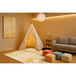 NOVATREND Tapis salon et chambre tissé plat FLEA 80 x 150 cm