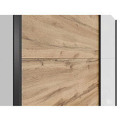 Acheter Pegane Armoire 2 portes coulissantes - Blanc