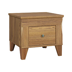 Pegane Table de chevet 1 tiroir - Bois clair