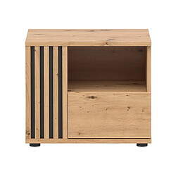 Pegane Table de chevet 1 tiroir - Chêne
