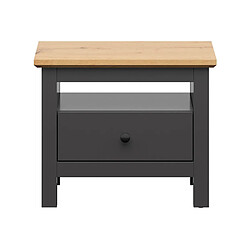 Pegane Table de chevet 1 tiroir - Graphite