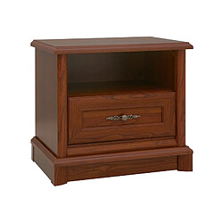 Pegane Table de chevet 1 tiroir - Châtaignier