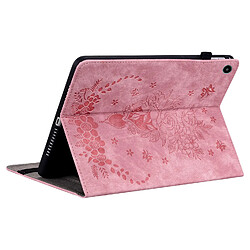 Acheter Étui pour tablette Huawei MatePad SE 10.4 , cuir gaufré, motif papillon et rose - Rose