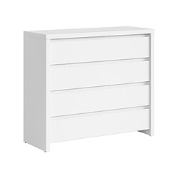 Pegane Commode 4 tiroirs - Blanc