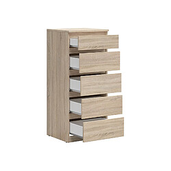 Avis Pegane Commode chiffonnier - Chêne Sonoma
