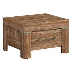 Pegane Table de chevet 1 tiroir - Chêne