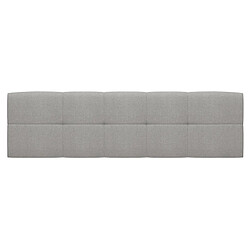 Pegane Lit adule 160x200 avec tête de lit capitonnée gris clair,sommier et rangement, coloris Chêne wotan - Longueur 204,5 x Profondeur 169 x Hauteur 95/40,5 cm pas cher