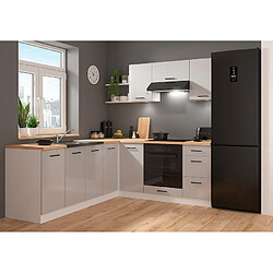 Pegane Cuisine d'angle complète - Blanc