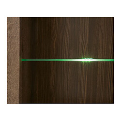 Pegane Vitrine bibliothèque - Chêne pas cher