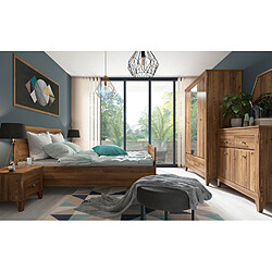 Pegane Table de chevet 1 tiroir - Bois clair