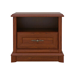 Pegane Table de chevet 1 tiroir - Châtaignier