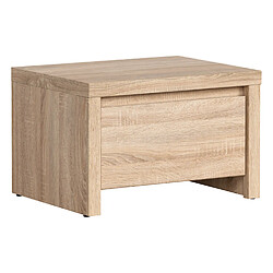 Pegane Table de chevet 1 tiroir - Chêne Sonoma